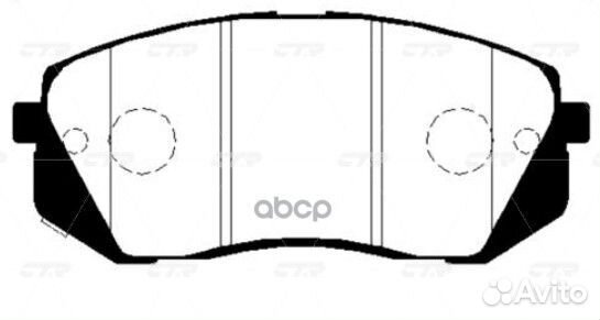 Колодки тормозные, передние (Старый ckkh47) GK0