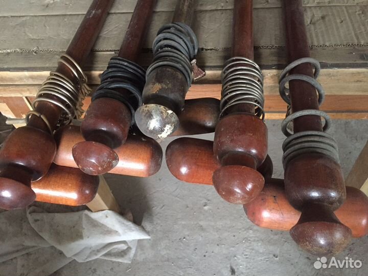 Старинные, деревянные карнизы (гардины). СССР