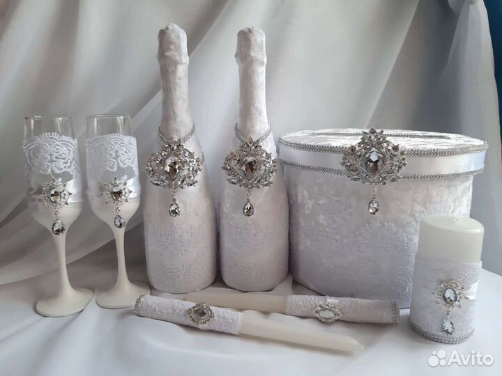 Свадебные аксессуары бархатные