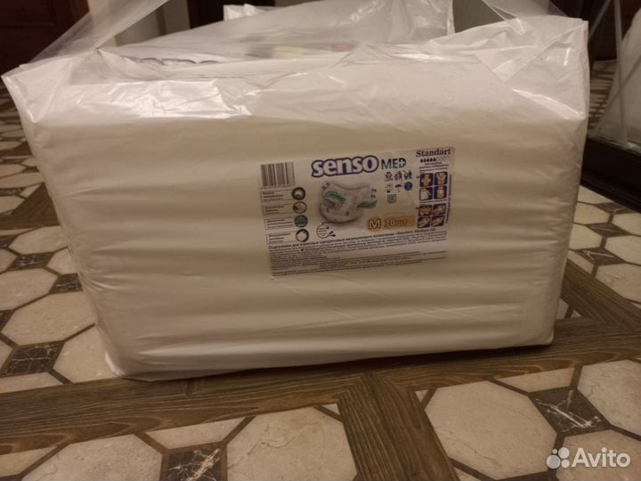 Подгузники для взрослых размер М Senso 30 штук