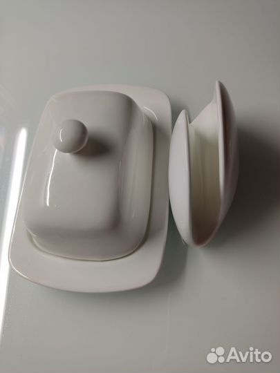 Набор масленка и салфетница фарфор Wilmax