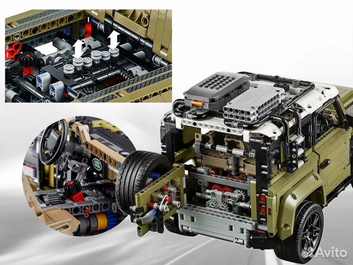 Конструктор Land rover defender 42110 Lego аналог