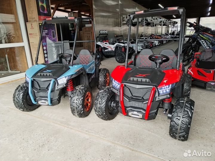 Электромобиль багги двухместный с крышей