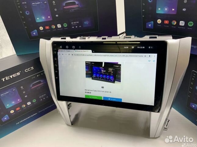 Магнитола Teyes сс3 2К 3/32 для Toyota Camry 55