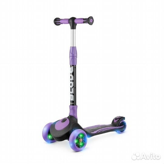 Трехколёсный самокат Blade Sport V2 black/purple