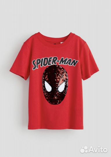 Футболка hm новая Человек Паук 122 128
