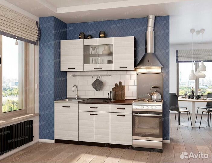 Кухонный гарнитур Мальва 1,5 м Венге/Лоредо