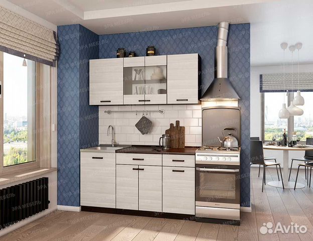 Кухонный гарнитур Мальва 1,5 м Венге/Лоредо