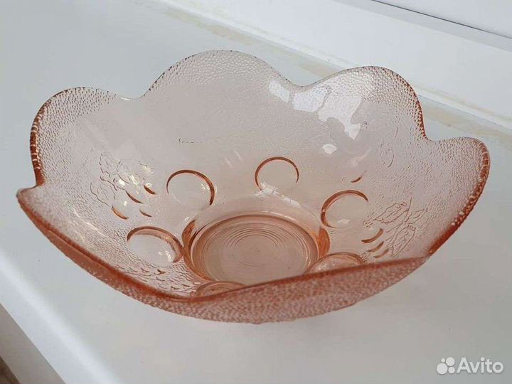 Ваза салатник (цветное стекло)