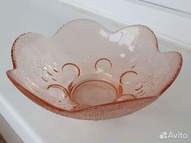 Ваза салатник (цветное стекло)