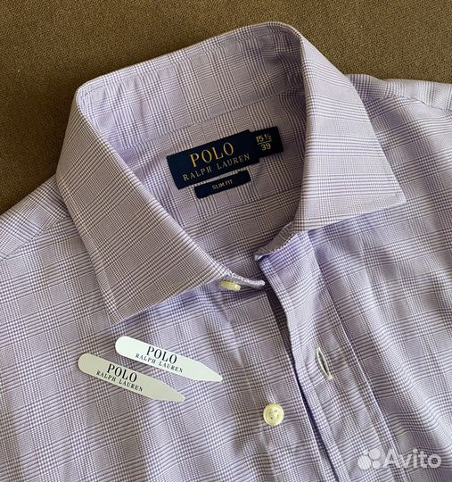 Фиолетовая рубашка Polo Ralph Lauren (15 1/2)