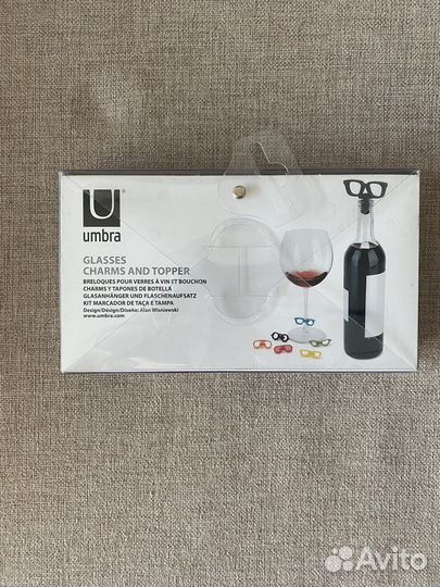 Пробка для бутылки и маркеры для бокалов Umbra