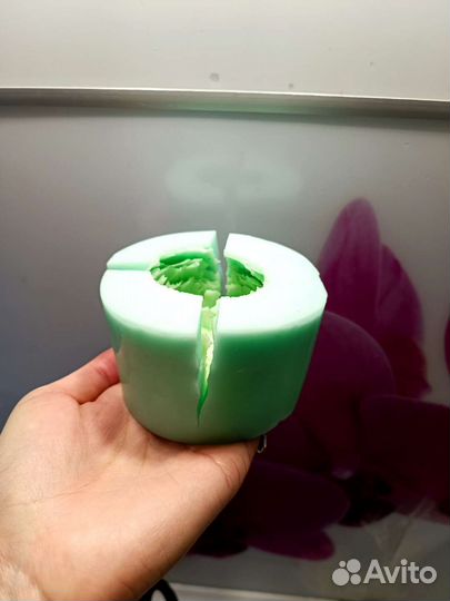 Форма силиконовая для мыла роза, пион