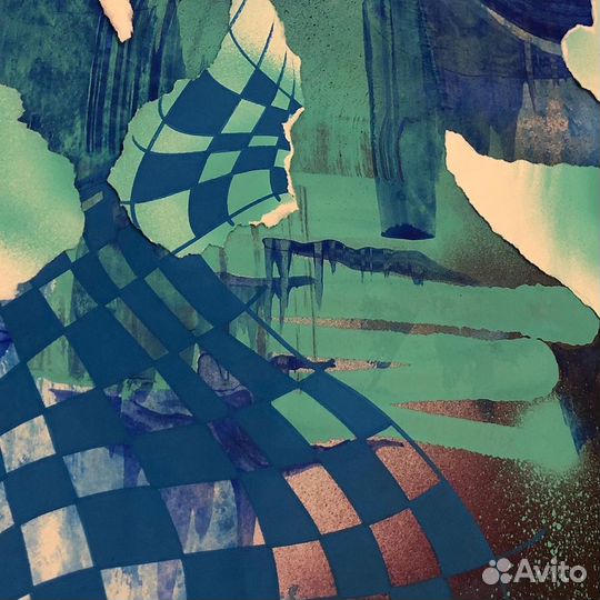 Картина в рамке абстракция