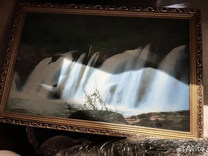 Картина водопад с подсветкой и звуком