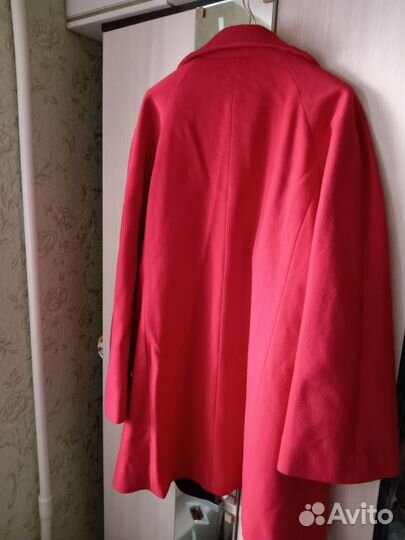 Пальто женское, куртка замша, 46 размер, кашемир