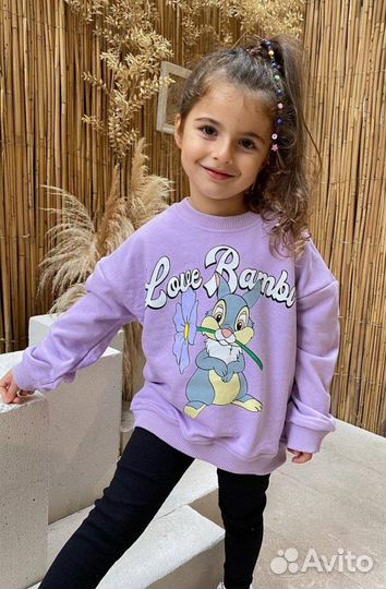 Свитшот Zara для девочек «Зайчик» символ 2023
