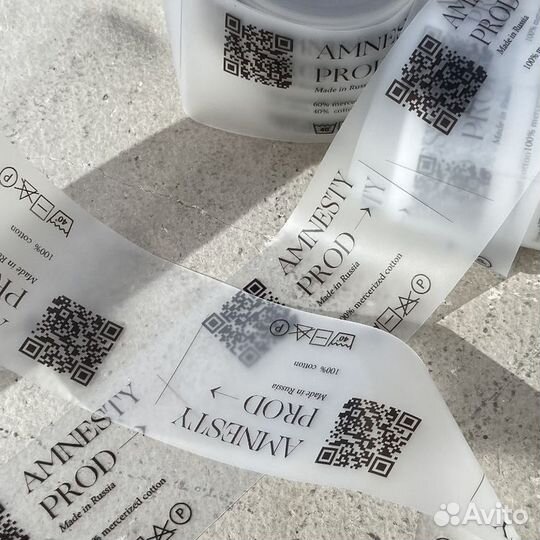 Печать на лентах, лейблы, ярлыки, составники