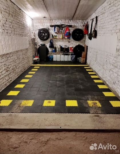 Пвх плитка для гаража
