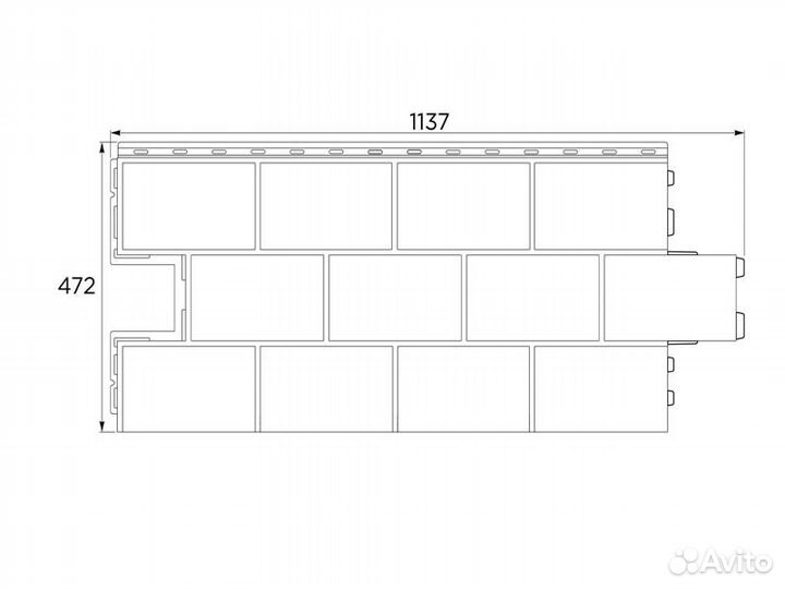 Фасадные панели FineBer Дачный Доломит (Файнбир)