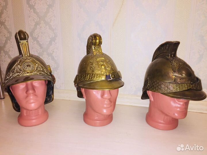 Каска пожарного,офицерская Франция XIX век