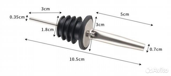 Дозаторы для бутылок 100 штук
