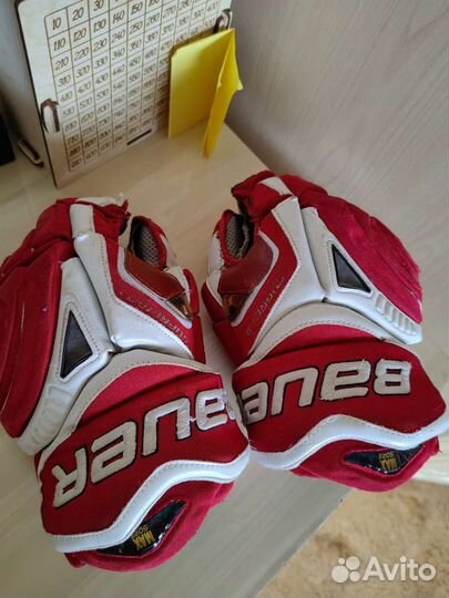 Краги хоккейные Bauer supreme и клюшка ccm taks