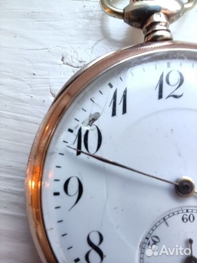 Часы карманные серебро 800, 19 век