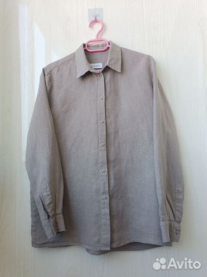 Рубашка льняная S