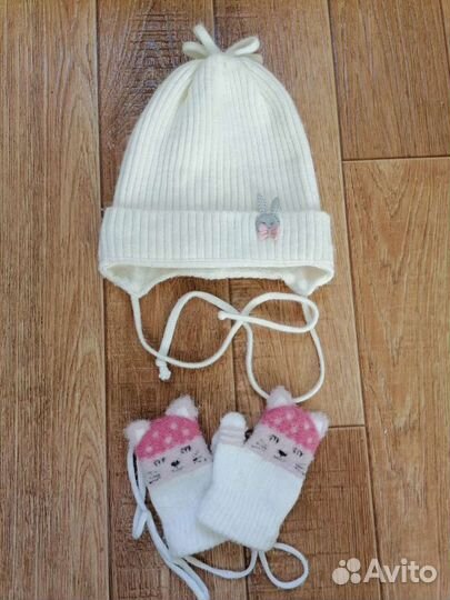 Шапка и варежки (осень-весна)