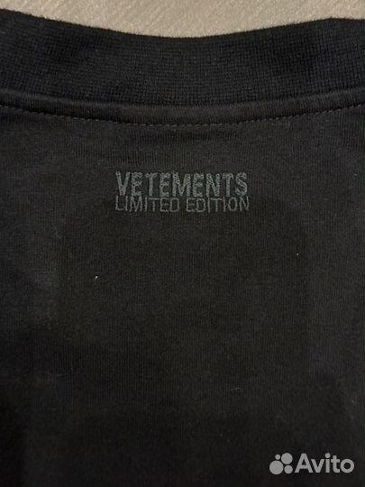 Футболка Vetements. Оригинал