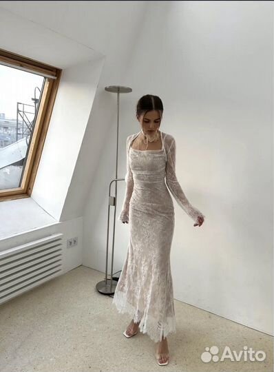 Платье женское кружевное элегантное