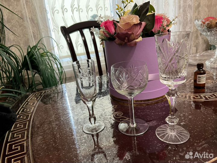 Рюмки хрусталь на ножке СССР