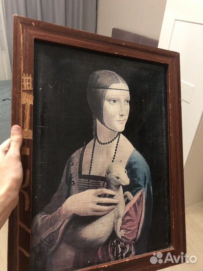 Картина дама с горностаем