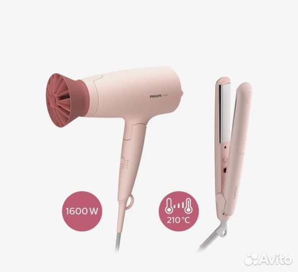 Фен + утюжок набор Philips новый в коробке