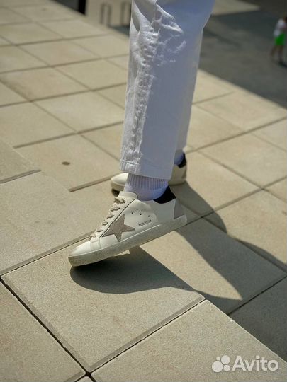 Кеды golden goose white женские