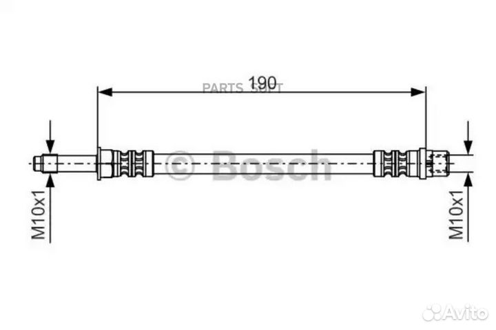 Bosch 1987476310 тормозной шланг
