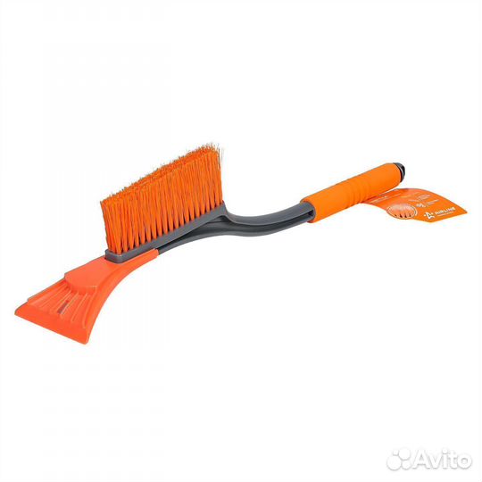 Щетка от снега и льда с мягкой щетиной + скребок