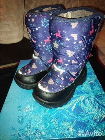 Зимние сапожки 2 пары для девочки 25 размер
