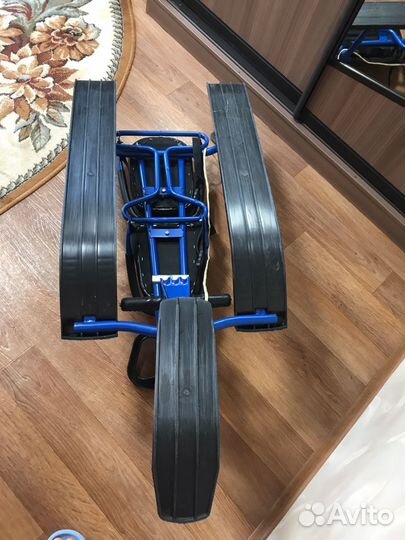 Снегокат для двоих детей