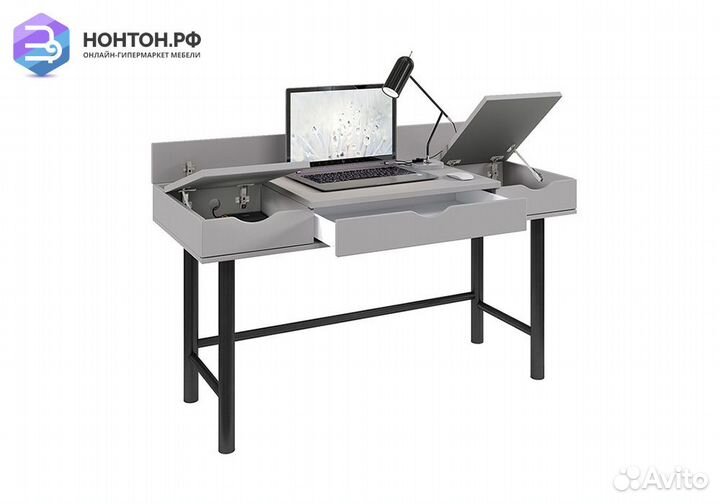 Стол Polini kids Mirum серый