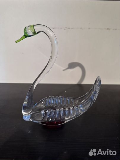 Статуэтки лебедь стекло СССР