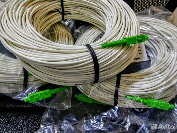 Патч-корды оптические SC/APC - SC/APC G657A - 100м