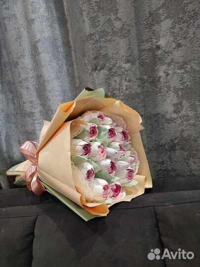 Зефирные цветы, букеты/сладкий подарок, коробочки