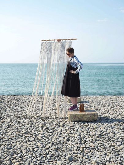 Штора макраме арка handmade 95*210