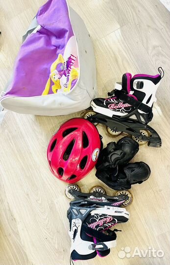 Рол/коньки, защита, шлем,сумка rollerblad.28-34