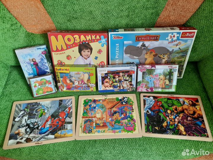 Пазлы детские б/у