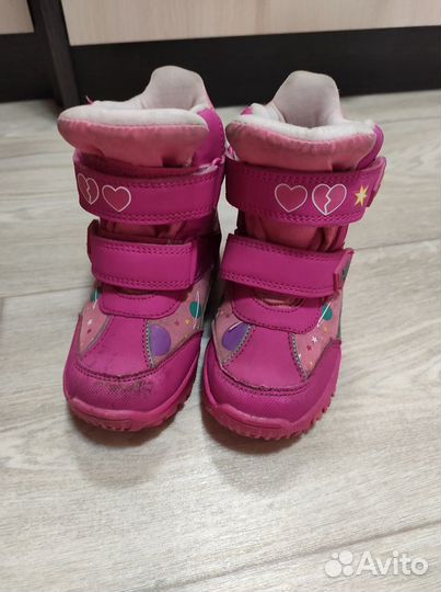 Сапоги зимние на девочку 25 р