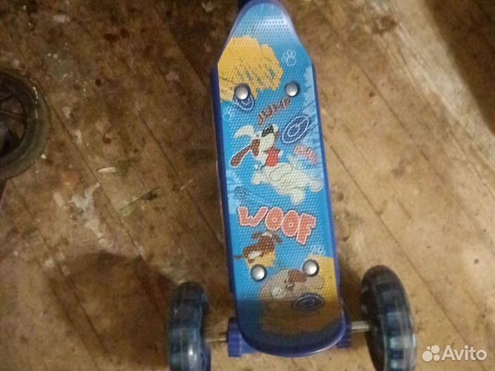 Самокат детский трехколесный бу