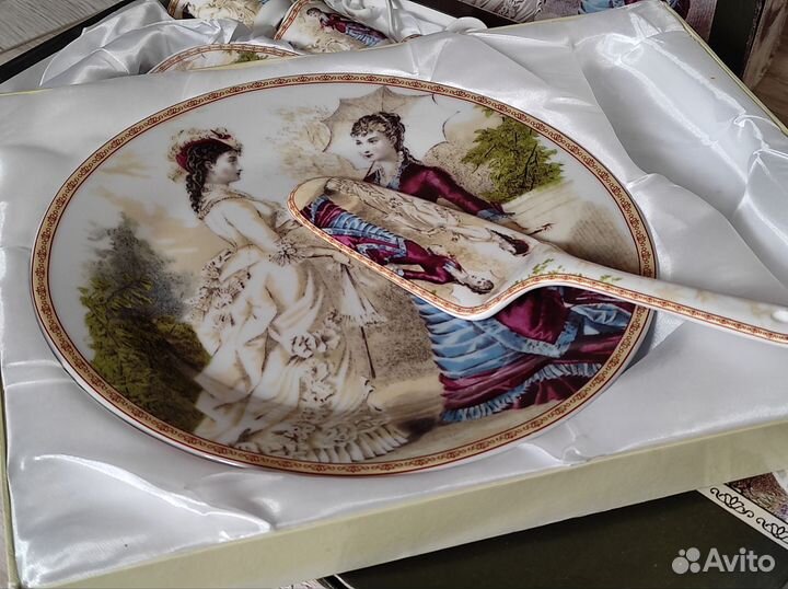 Чайный сервиз и тортовница Lenardi